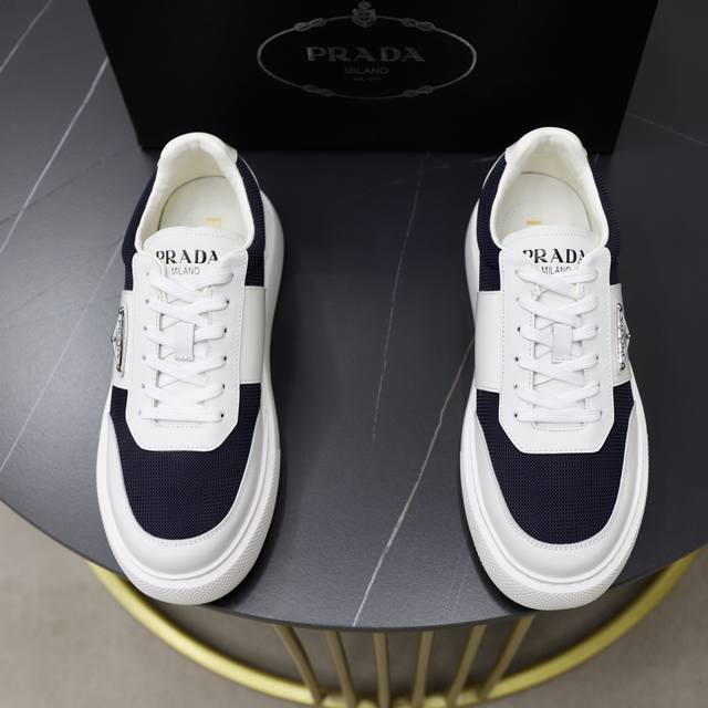 Prada -High-end quality original -Upper: imported soft calfskin stitching breath
