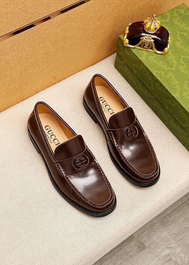 Product trademark: Gucci casual leather shoes Regular size: 38-44 45 Customized