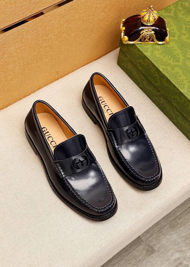 Product trademark: Gucci casual leather shoes Regular size: 38-44 45 Customized