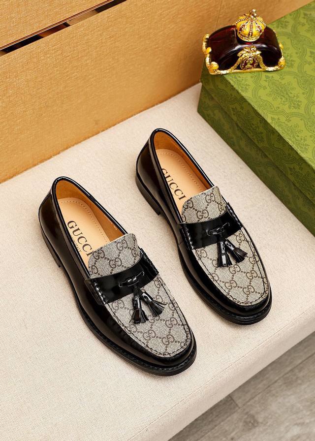 Product trademark: Gucci casual leather shoes Regular size: 38-44 45 Customized