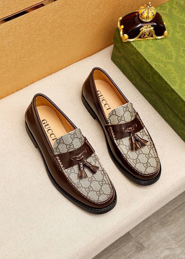 Product trademark: Gucci casual leather shoes Regular size: 38-44 45 Customized