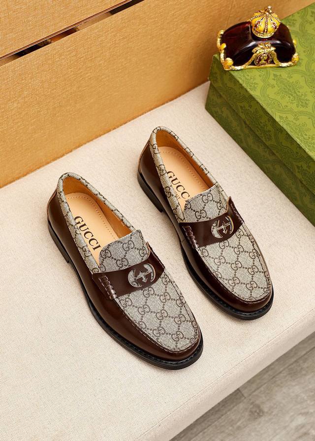 Product trademark: Gucci casual leather shoes Regular size: 38-44 45 Customized