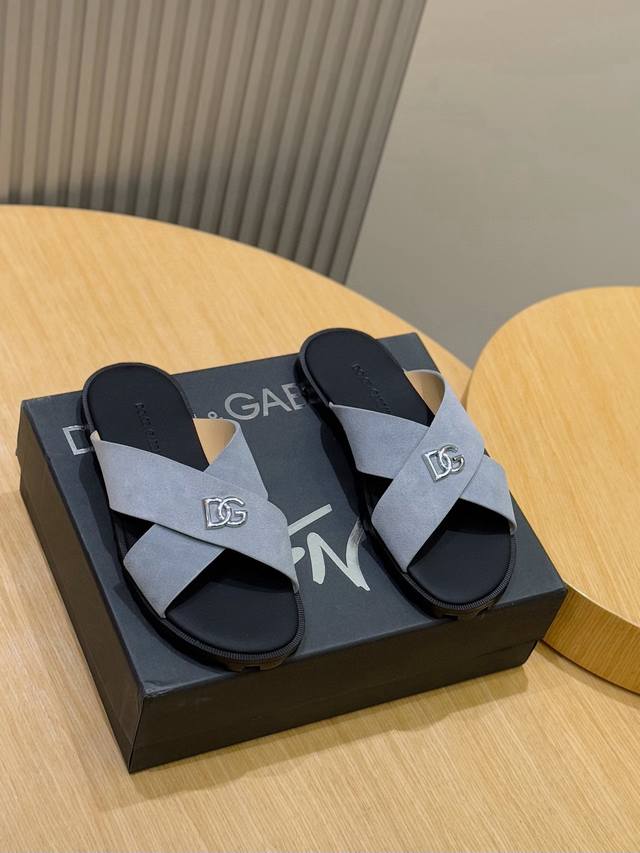 D&G calfskin men's slippers - As a symbol of exquisite craftsmanship and exquisi