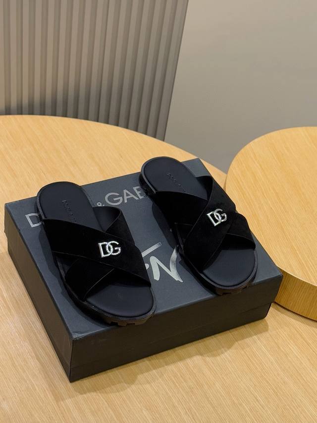 D&G calfskin men's slippers - As a symbol of exquisite craftsmanship and exquisi