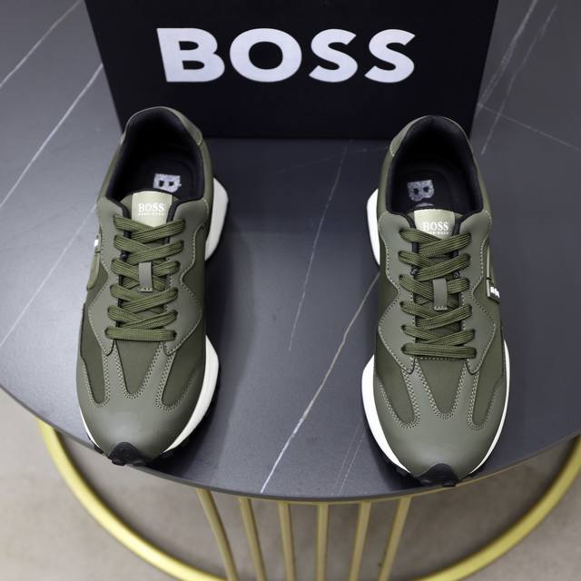 Factory price Pp: Boss men's casual sports shoes, original mold, upper made of