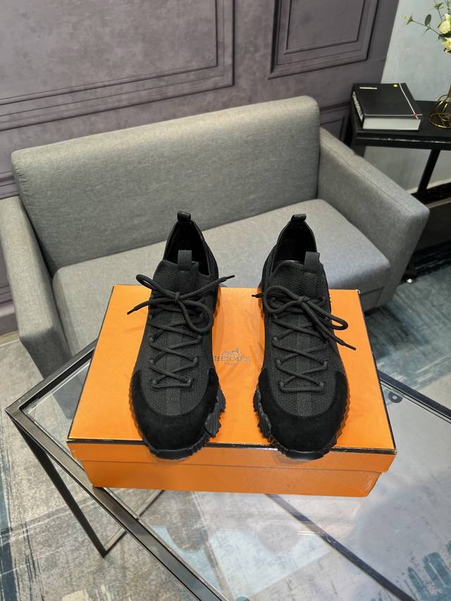 Hermes -High-end quality original -Upper: cowhide suede stitching design -Lining