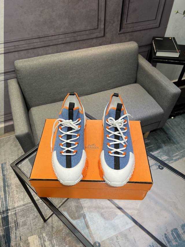 Hermes -High-end quality original -Upper: cowhide suede stitching design -Lining