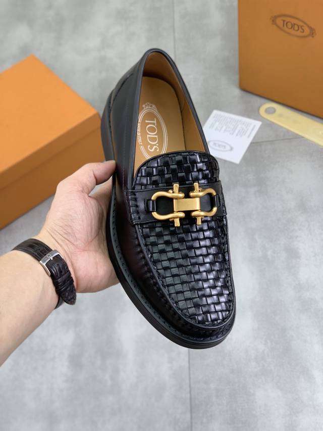 Factory P price P real price water-dyed cow lining same style Tod's Tod's leath