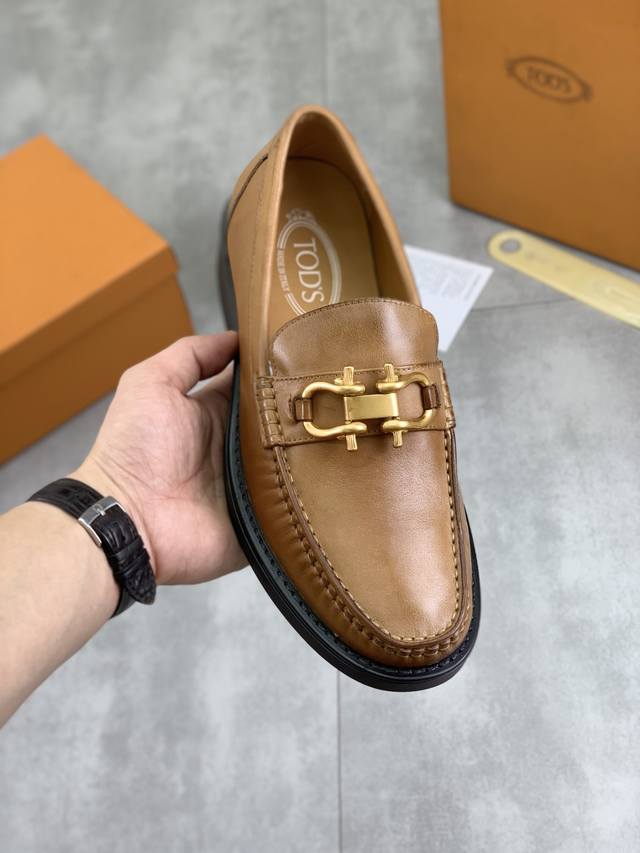 Factory P price P real price water-dyed cow lining same style Tod's Tod's leath