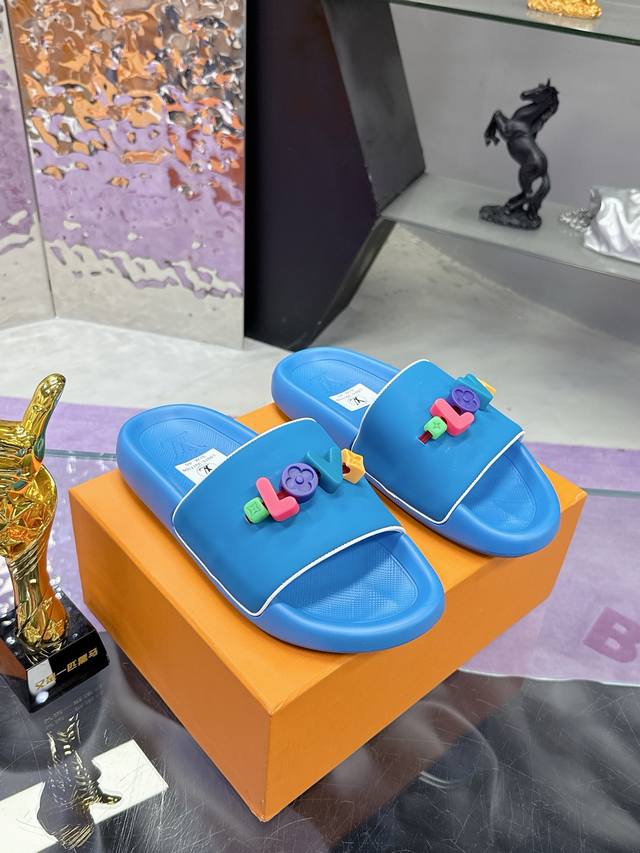 Factory P price P: Top version Lv slippers series couples Lv Louis Vuitton L hom
