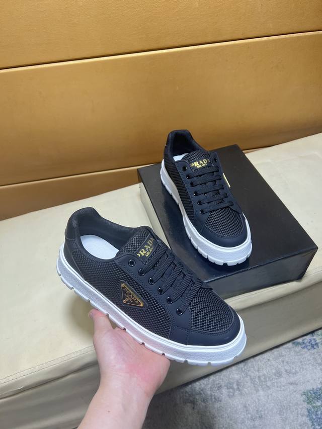 Prada original quality. ~ Unique modern style sports shoes. A must-have casual