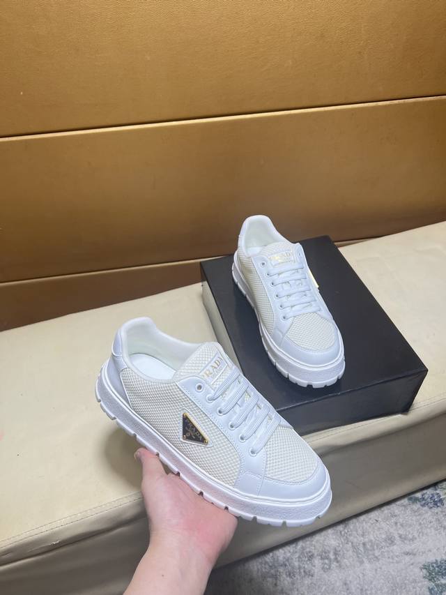 Prada original quality. ~ Unique modern style sports shoes. A must-have casual
