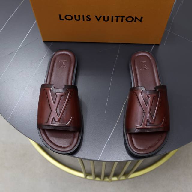 Factory Price Pp: Lv Donkey Louis Portofino Sandals are made of soft imported c