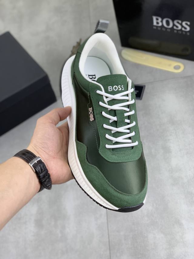 Factory P price P real price Boss 2025 original lace-up men's shoes classic hig
