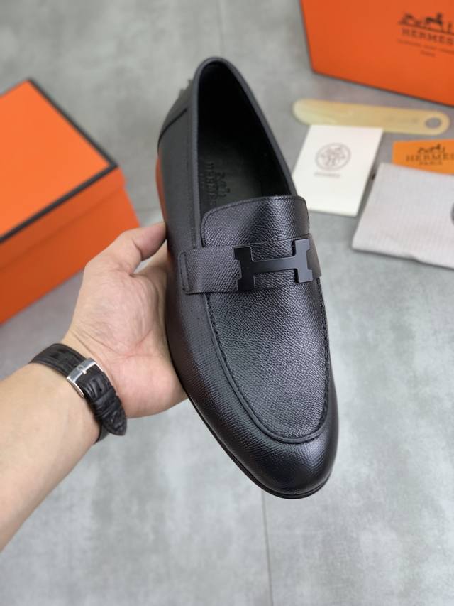 Factory P price P real price Hermes Hermes men's latest casual business leather