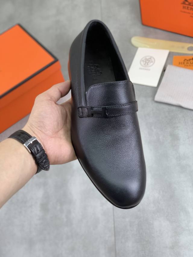 Factory P price P real price Hermes Hermes men's latest casual business leather