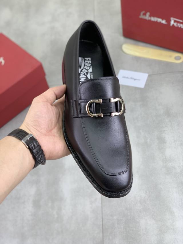 Factory P price P real price Ferragamo high-end men's formal business leather sh