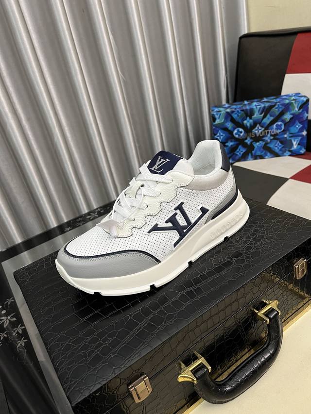 Factory Price Pp: Lv new men's high-end casual sports shoes, made of imported t