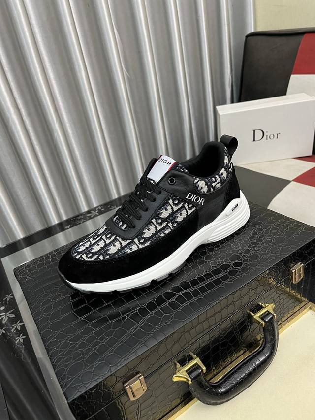 Factory Price Pp: Dior 2025 Dior original lace-up low-top men's shoes classic c