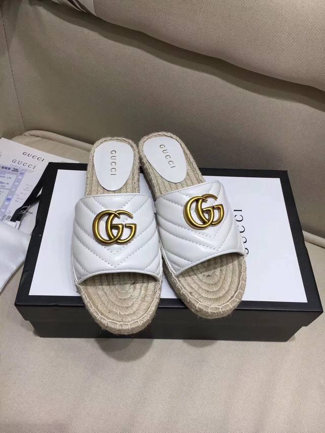 batch of Gucci spring and summer fisherman's shoes slippers, the top version in