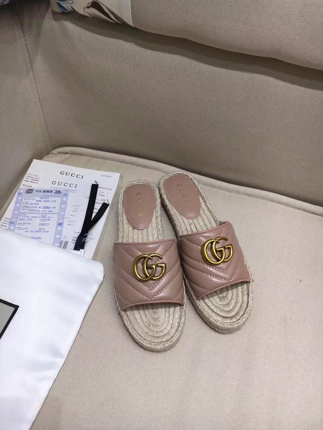 batch of Gucci spring and summer fisherman's shoes slippers, the top version in