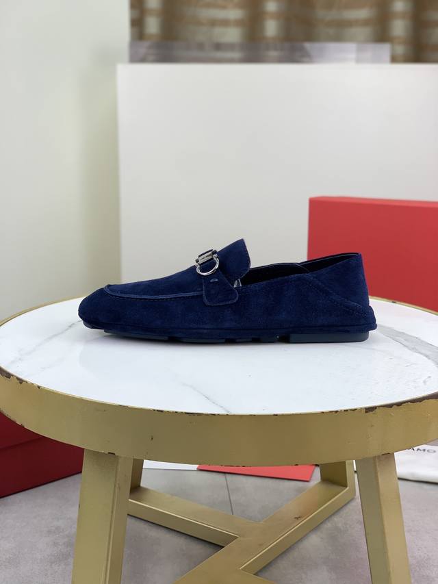 Factory P price P top quality slip-on series Salvatore Ferragamo business leathe