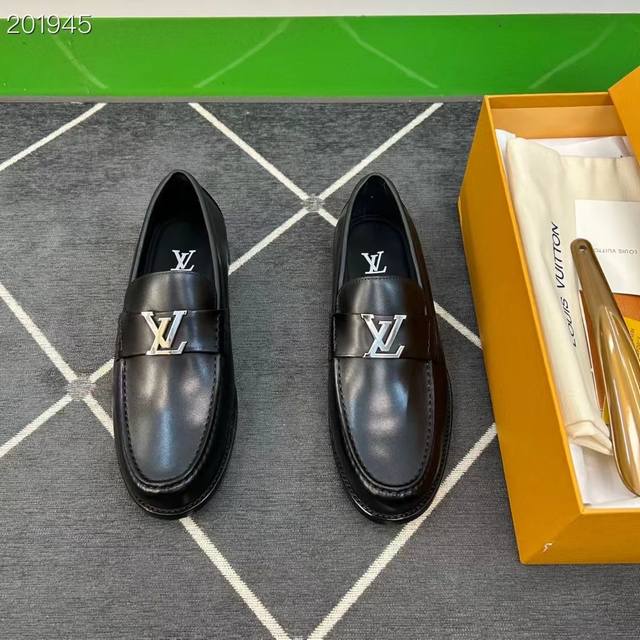 Loui*V Exclusive high-quality, men's fashionable formal business leather shoes C