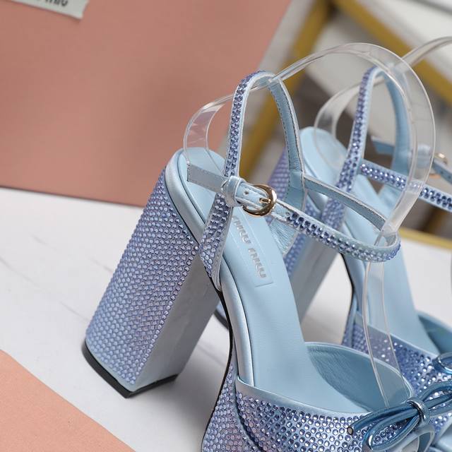 Top purchasing agent level Miumiu counter new style! Bling Bling Swarovski rhine