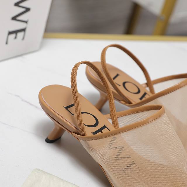 Highest version 2025 The latest Loewe SS summer limited ice mesh slippers, real