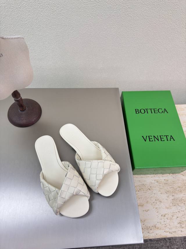 Flat series Bv Blink series slippers 15mm braided single shoes genuine leather