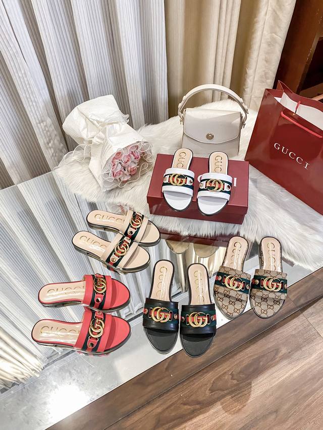 Orange factory price P Gucci slippers Gucci is back again with new styles. Brand