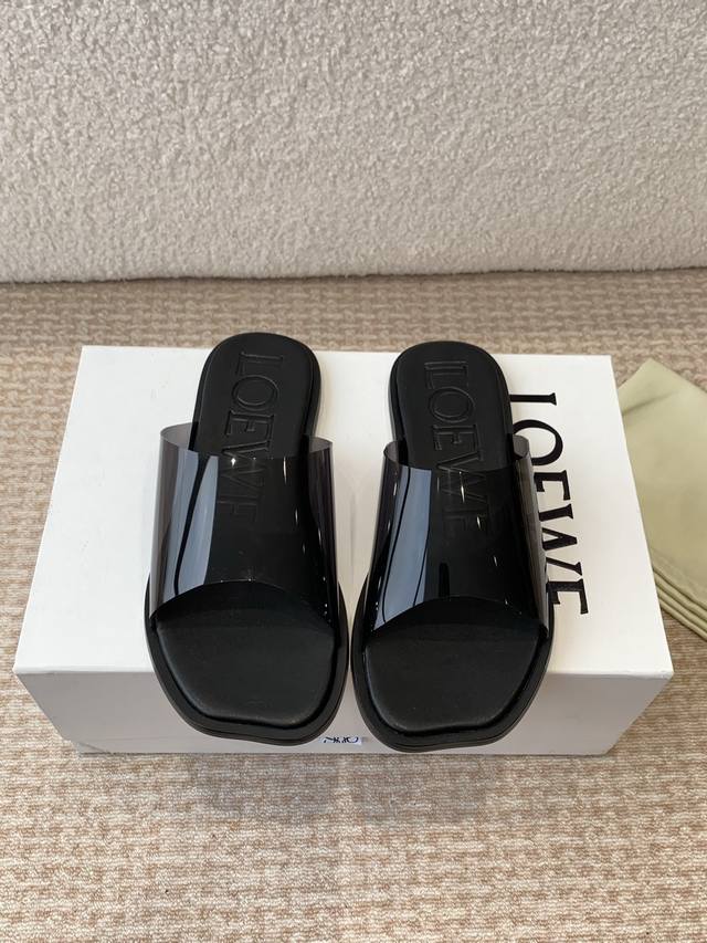Orange factory price P Loewe slippers transparent Loewe 5 Spring and Summer new