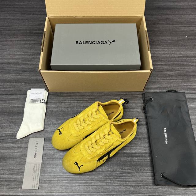 Original version Balenciaga Puma Speedcat sneakers in yellow. Demna's new winte