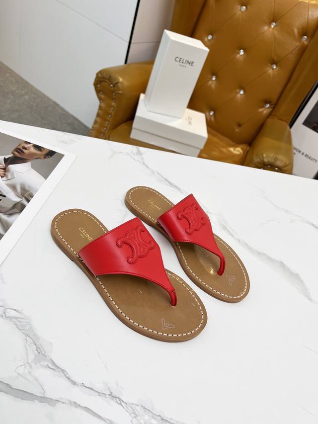 factory price Pp genuine leather sole#rubber soleCeline's new spring and summer