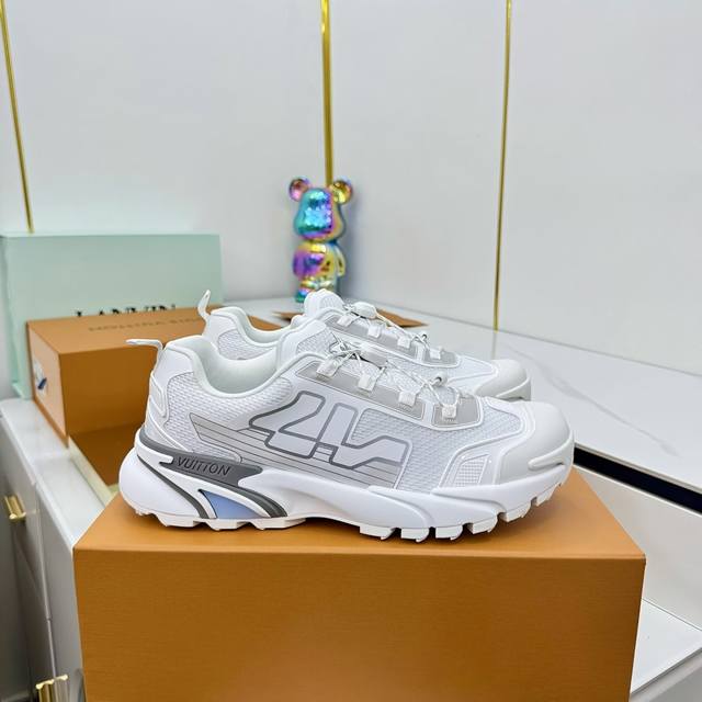 Lv Louis Vuitton L's Runner Tatic series thick-soled casual sports shoes Origina