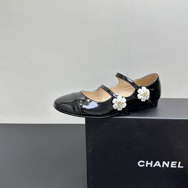 Chanel Chanel Chanel Double C Two-Strap Camellia Mary Jane Flat Shoes This seaso