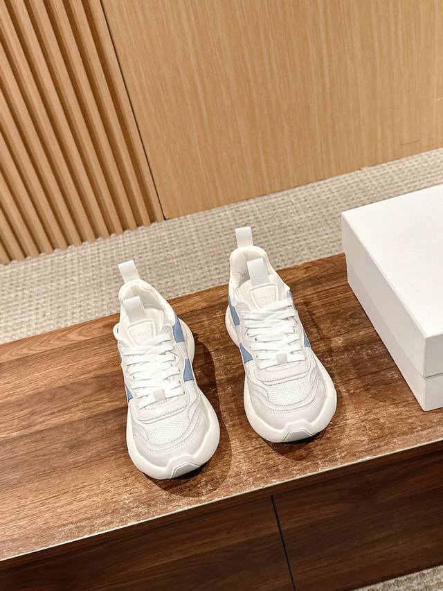 Top version Bally spring and summer catwalk new sports running shoes celebrity