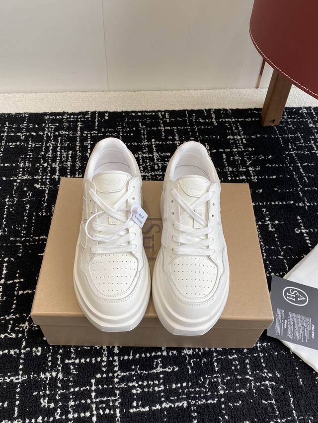 Ash's hot-selling fashion thick-soled height-enhancing Match casual shoes, white