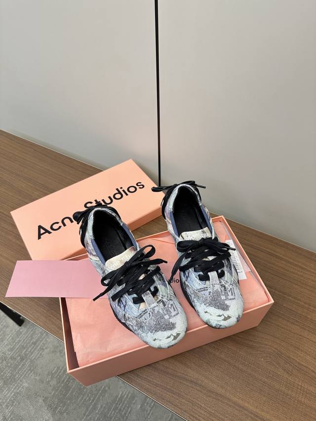 Top version Acne Studios latest out of stock Wasteland ballet flats Original pu