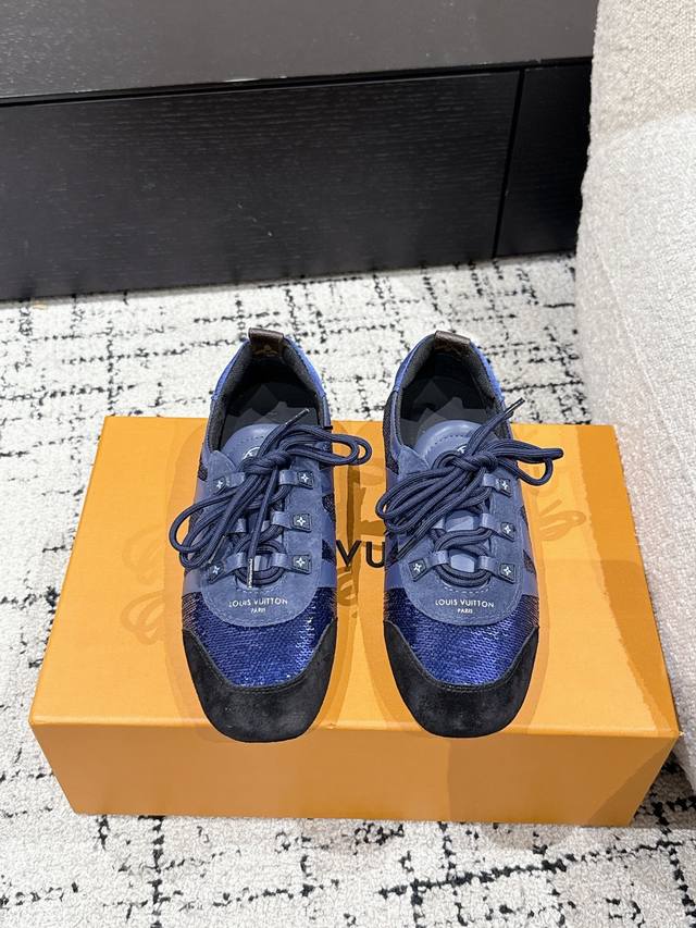Top version#Couple style Lv Louis Vuitton L's Donkey Brand 25 latest Sneakerina