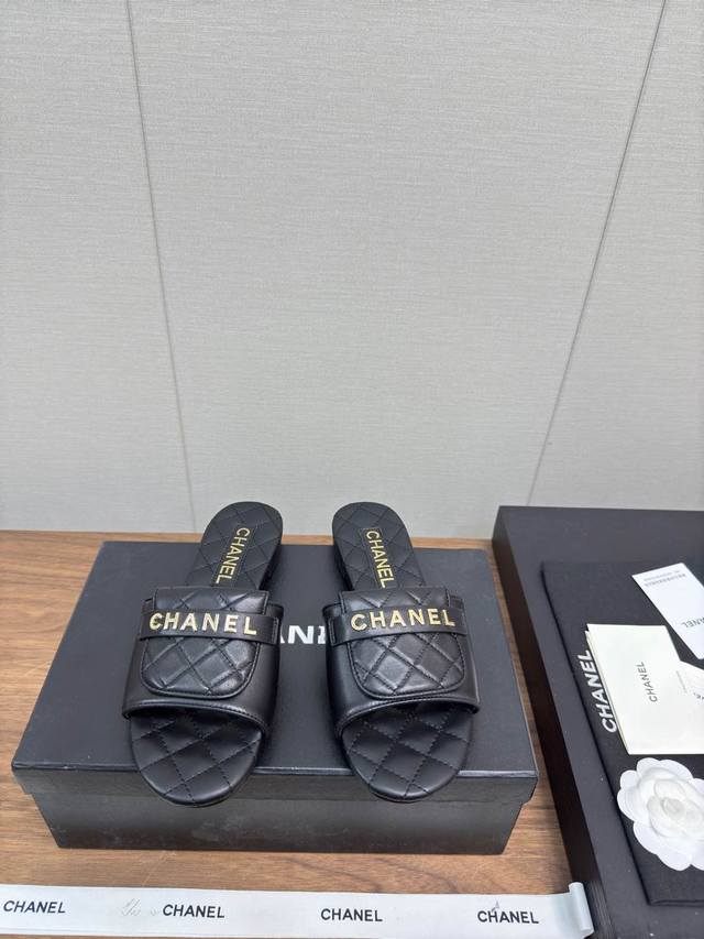 Chanel Chanel 25C new diamond-shaped flat slippers The top version of the must-h