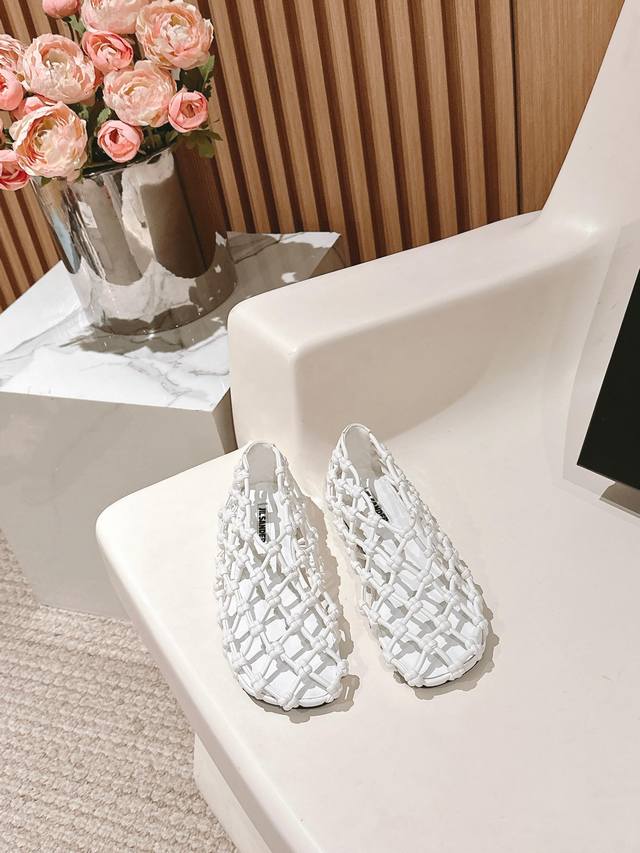 Jil Sande*2025 Early Spring New Braided Sandals The most beautiful sandals This