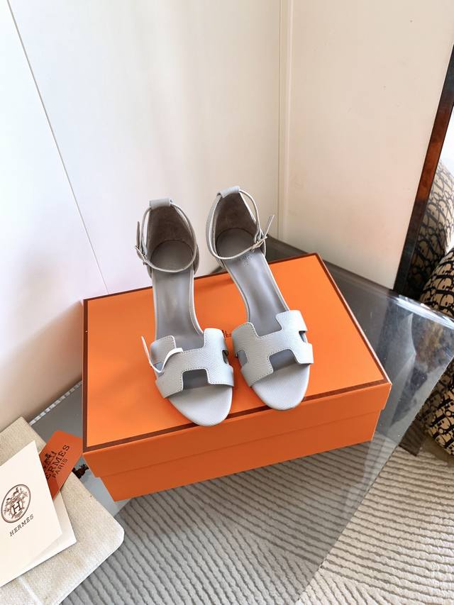 Hermes counter new spring and summer Glamour sandals, handmade by experienced cr