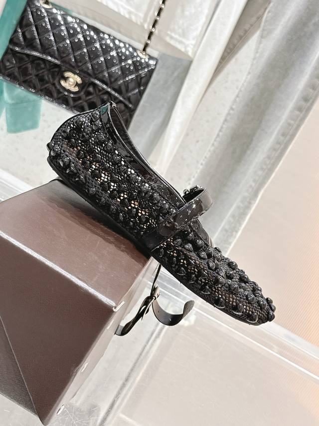 Alaia new retro Chongkong.com accessories Mary Jane shoes ballet shoes Full of g