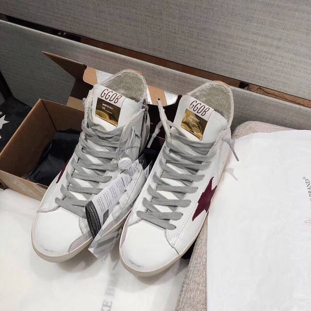 Red Star high top couple model, top cowhide high version. Low-end please don't