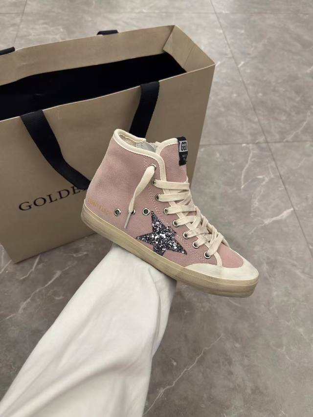 Pink high-top couple style top cowhide high version. Low-end please don't bothe