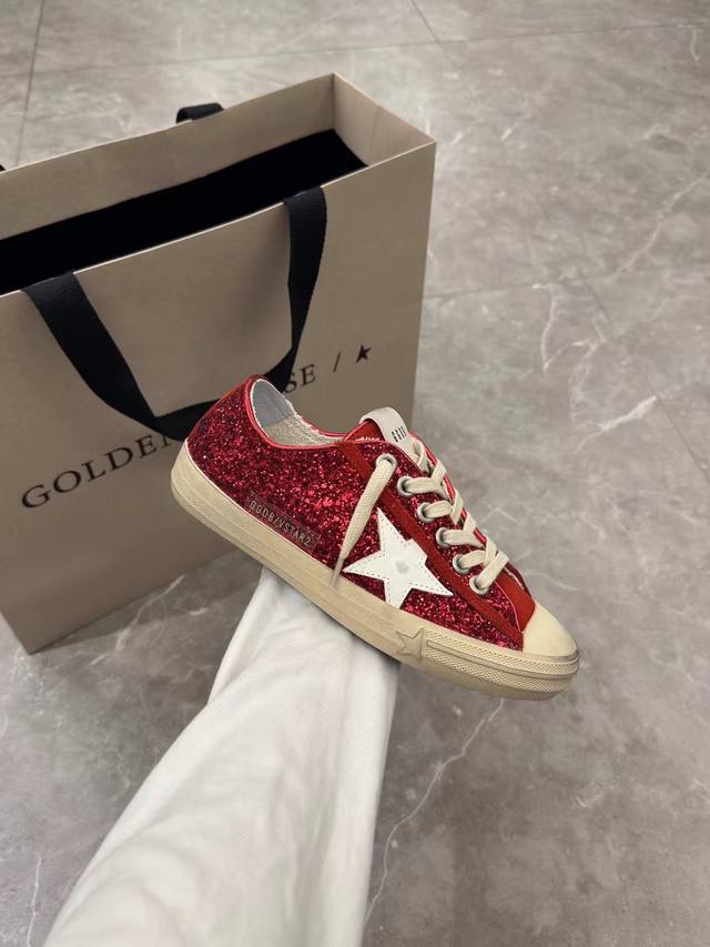 Ggdb Vstar red sequin limited edition 35-46 men's expensive 10 DDD