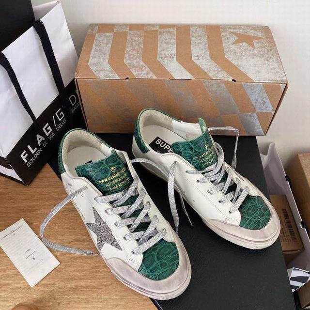 Green stone pattern couple style. Original replica cowhide high version. Low-en