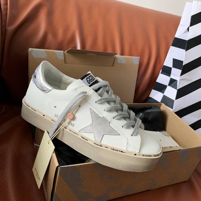 Chip high version cow lining Ggdb Hi Star thick bottom small dirty shoes series