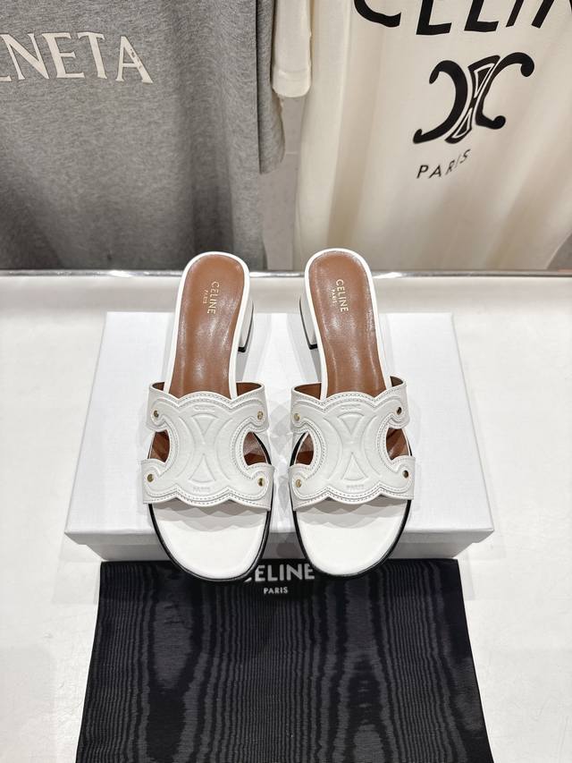High version factory high heels Celine*Celine 2025Ss Celine early summer new Ar